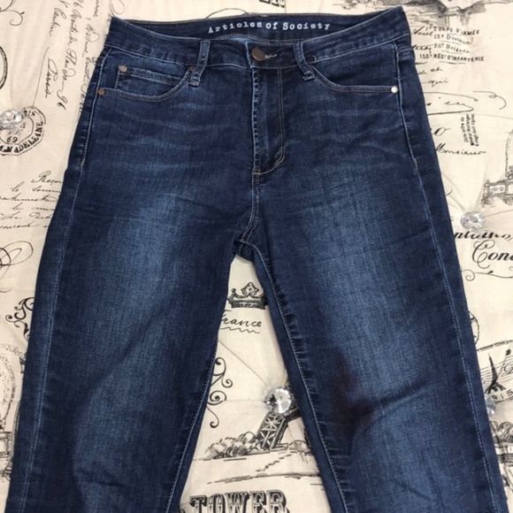 Articles of Society Heather Solid High Rise Skinny Jeans - Picture 4 of 11